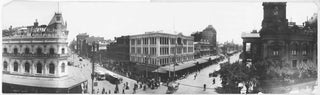 1905 Elevated view of Melbourne from the corner of Swanston and Collins Streets