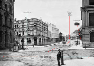 1873 Sydney looking east up Hunter Street