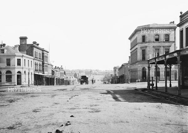 1874 Stephen Street looking north from Bourke Street