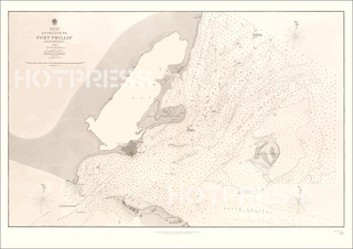 1860 Entrance to Port Phillip Chart
