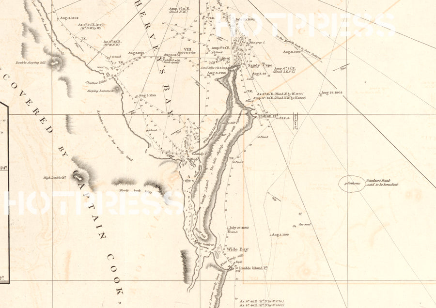 1803 North Coast Map Sheet 3 by Matthew Flinders