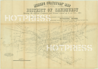 1871 Sandhurst - Mining Surveyor's Map
