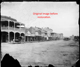 1874 Bendigo - Pall Mall from Commercial Hotel