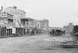 1874 Bendigo - Pall Mall from Commercial Hotel