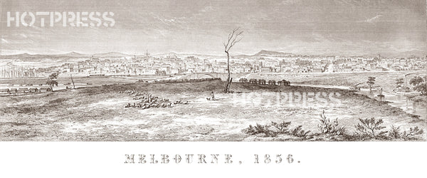 1856 Melbourne Panorama