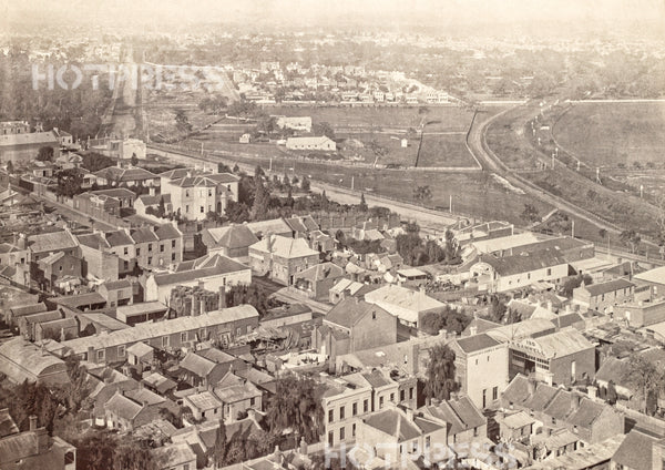 1875 Melbourne Looking South East from Scots' Church