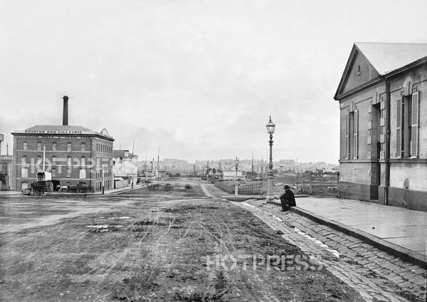 1874 Spencer Street looking south from Collins Street