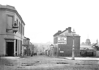 1874 Looking east along Little Bourke Street