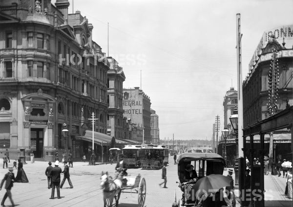 1892 Swanston Street looking south from Collins Street