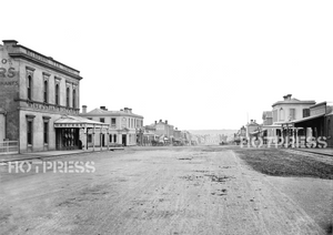 1874 Carlton, Looking east along Faraday Street