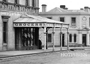 1874 Carlton, Looking east along Faraday Street