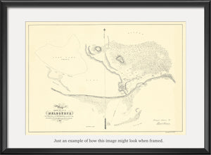 1837 Map Shewing the Site of Melbourne