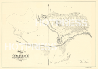 1837 Map Shewing the Site of Melbourne
