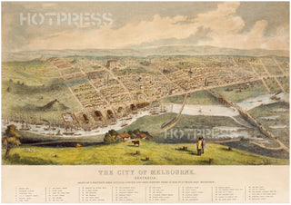 1855 Perspective of Melbourne