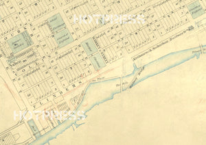 1866 Detailed Plan of Melbourne