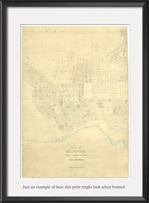 1866 Detailed Plan of Melbourne