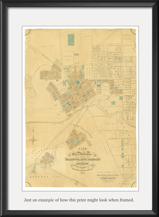1854 Plan of the City of Melbourne
