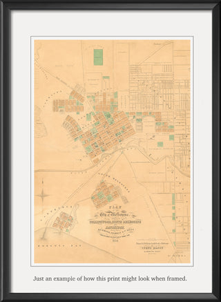 1854 Plan of the City of Melbourne