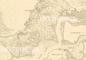 1877 Map of Port Phillip Defences
