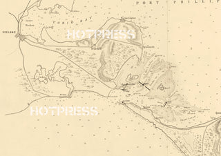 1877 Map of Port Phillip Defences