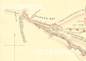 1875 Map of Point Nepean