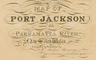 1850c Map of Port Jackson and the Parramatta River