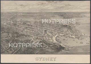 1879 Sydney Birds-eye View