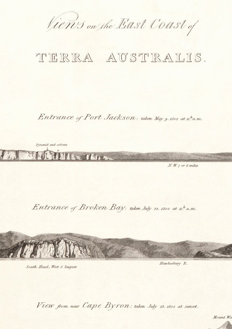 1814 Views on the east coast of Terra Australis