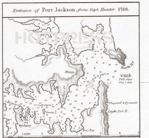 1814 Chart of the East Coast of Terra Australis, Sheet 1