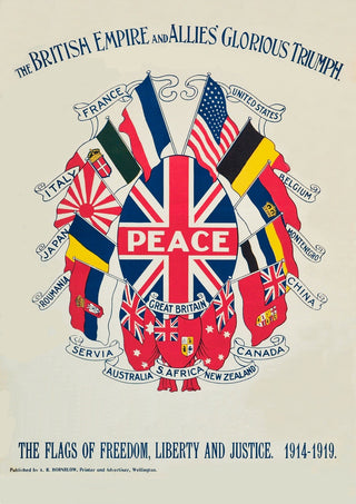 1919 The British Empire And Allies Glorious Triumph Poster