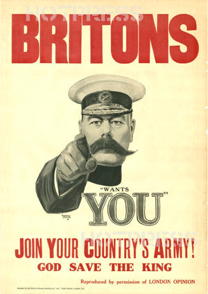 1914 Britons Kitchener Wants You