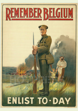 1915 Remember Belgium - Enlist Today