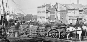 1874 Flinders Street and the Wharves