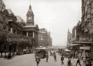 1916 Swanston Street looking South from Little Collins Street