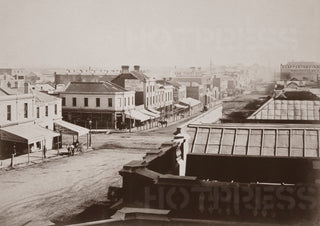 1858 Collins Street Looking West across Swanston Street