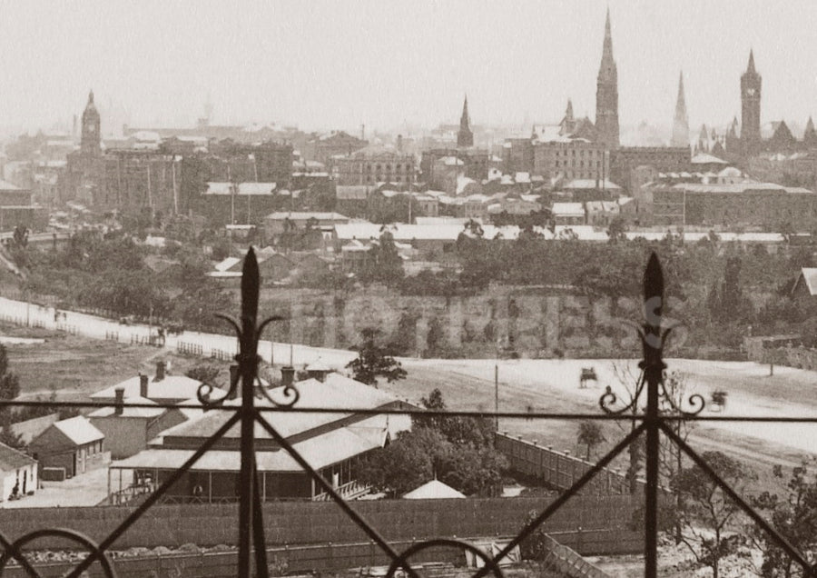 1880s View along St Kilda Road