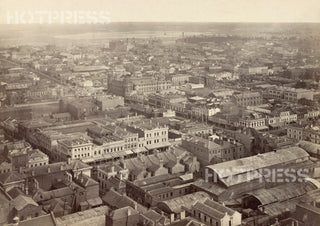 1875 Melbourne Looking North West from Scots' Church