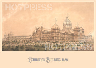 1880 Exhibition Building Drawing - Ground Level