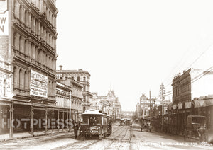 1895 Swanston Street looking south from Lonsdale Street