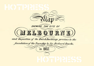 1837 Map Shewing the Site of Melbourne