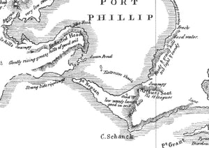 1802 Matthew Flinders Map of Port Phillip