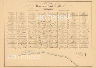 1839 Plan of Melbourne