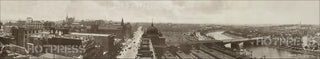 1920 Flinders Street and Princes Bridge Panorama