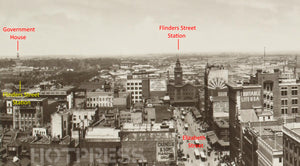 1920 Elizabeth Street to Bourke Street Panorama