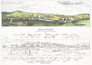 1839 Melbourne from the south side of the Yarra