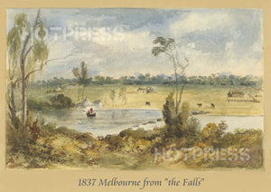 1837 Melbourne from The Falls