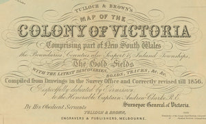 1856 Map of the Colony of Victoria